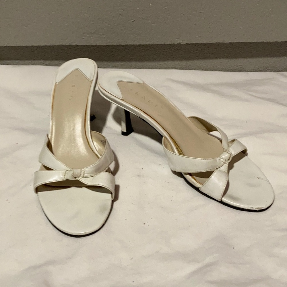 White Strappy Heels